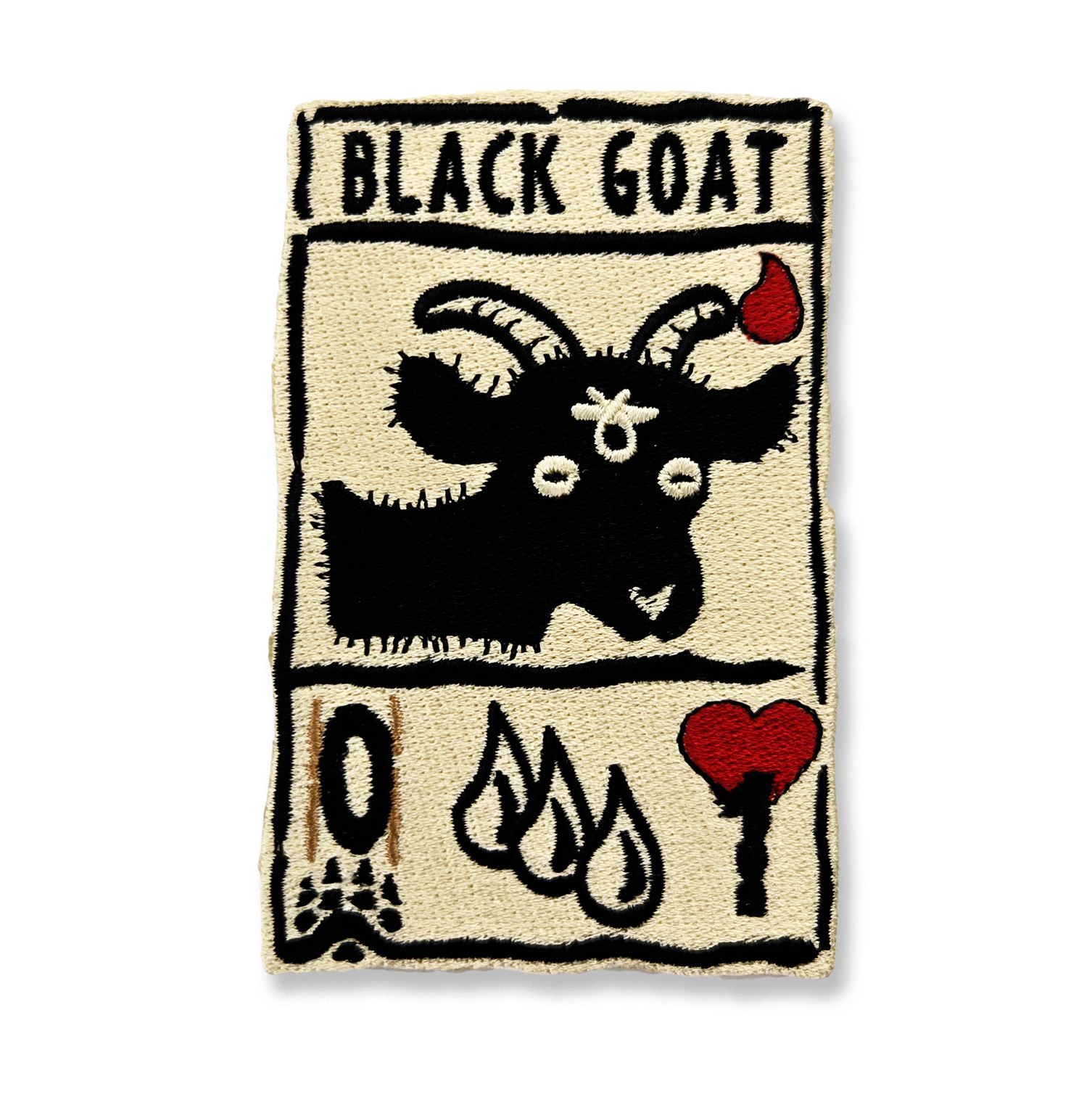 Black Goat Patch Card