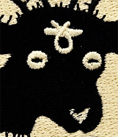 Black Goat Patch Card